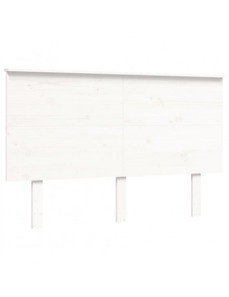 Giroletto con Testiera Bianco Small Double Legno Massello