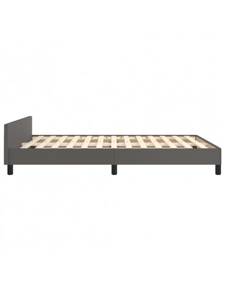 Giroletto con Testiera Crema 140x190 cm in Similpelle