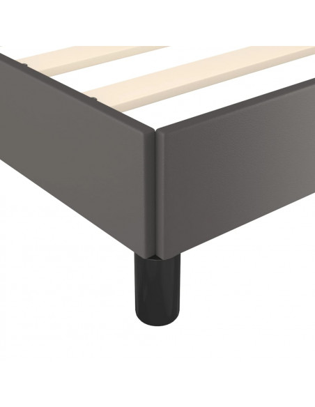 Giroletto con Testiera Crema 140x190 cm in Similpelle