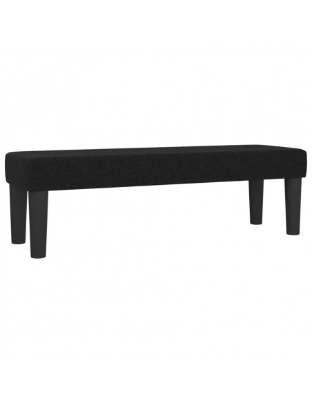 Giroletto a Molle con Materasso Nero 140x190 cm in Tessuto