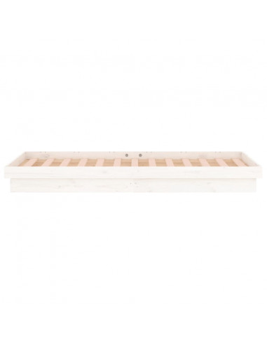 Giroletto LED Bianco 75x190 cm Small Single Legno Massello