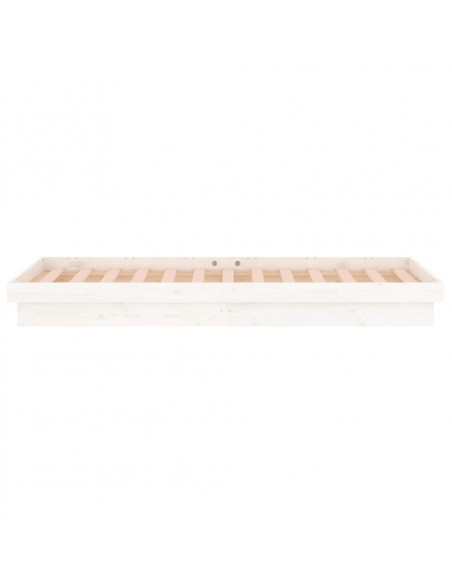 Giroletto LED Bianco 75x190 cm Small Single Legno Massello