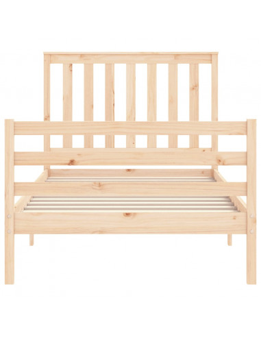 Giroletto con Testiera 100x200 cm in Legno Massello