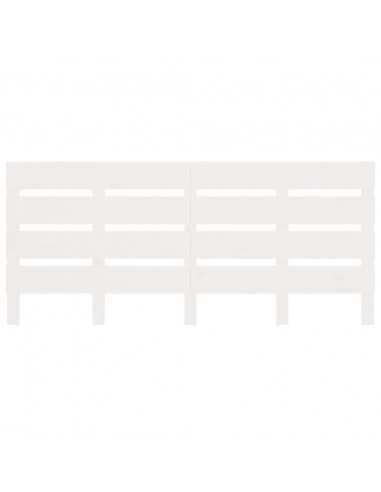 Giroletto Bianco Legno Massello di Pino 120x190 cm Small Double