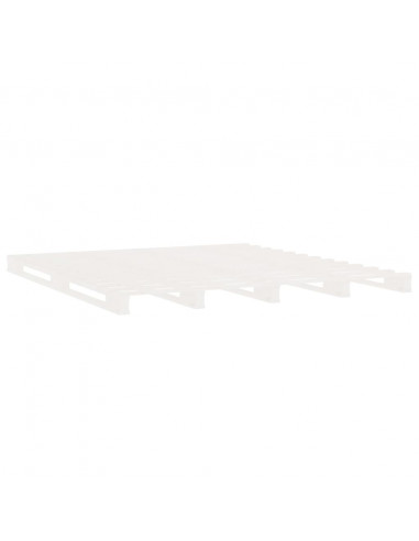 Giroletto Bianco Legno Massello di Pino 120x190 cm Small Double