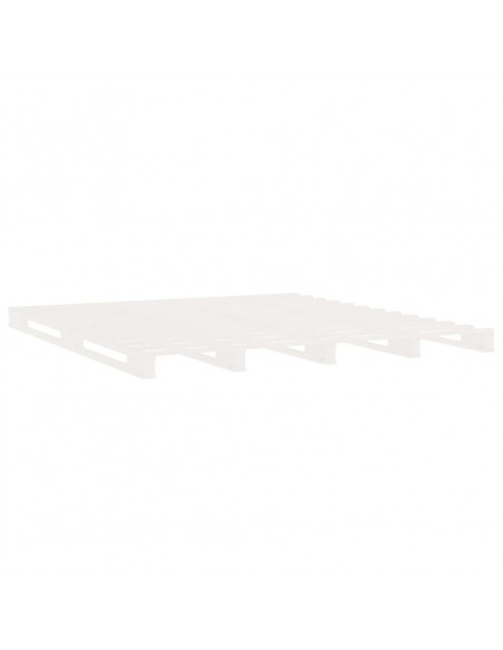 Giroletto Bianco Legno Massello di Pino 120x190 cm Small Double