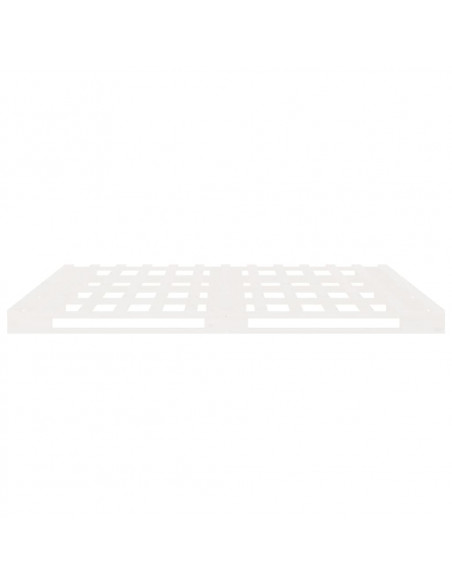 Giroletto Bianco Legno Massello di Pino 120x190 cm Small Double