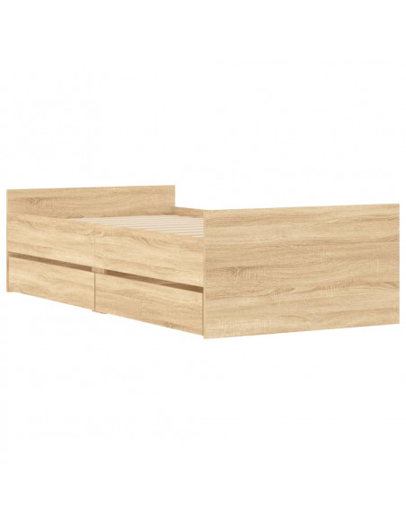 Giroletto con Cassetti Rovere Sonoma 100x200 cm