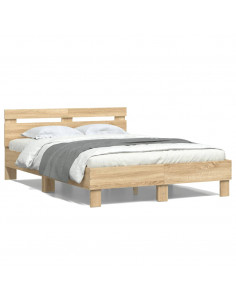 Giroletto Testiera Rovere Sonoma 120x200 cm Legno Multistrato 2