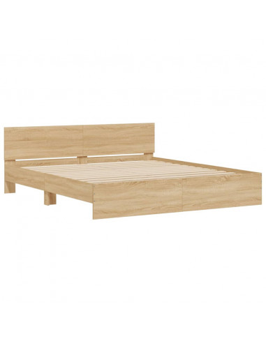 Giroletto con Testiera Rovere Sonoma 160x200 cm