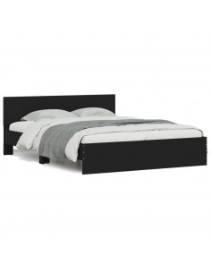 Giroletto con Testiera Nero 140x200 cm 2