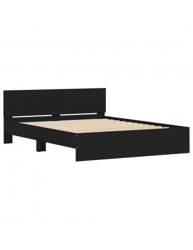 Giroletto con Testiera Nero 140x200 cm