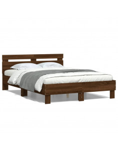 Giroletto Testiera Rovere Marrone 120x200 cm Legno Multistrato 2