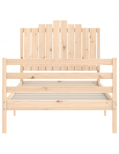 Giroletto con Testiera 100x200 cm in Legno Massello