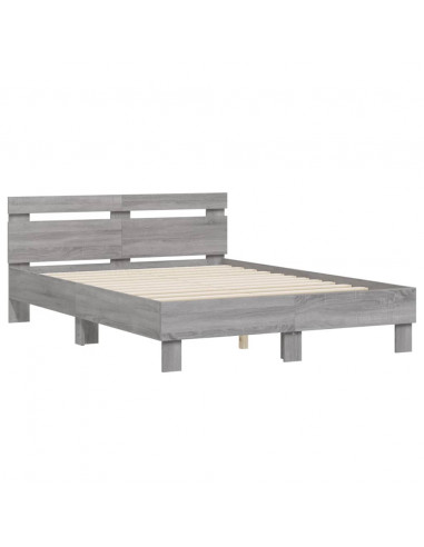 Giroletto Testiera Grigio Sonoma 120x200 cm Legno Multistrato