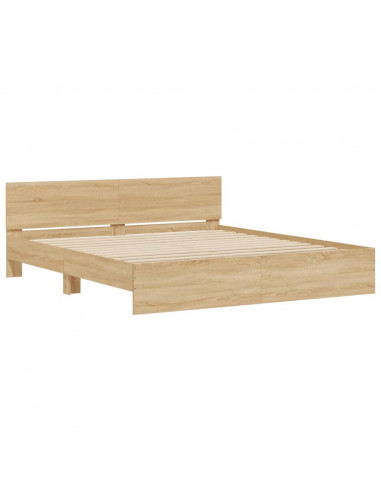 Giroletto con Testiera Rovere Sonoma 180x200 cm