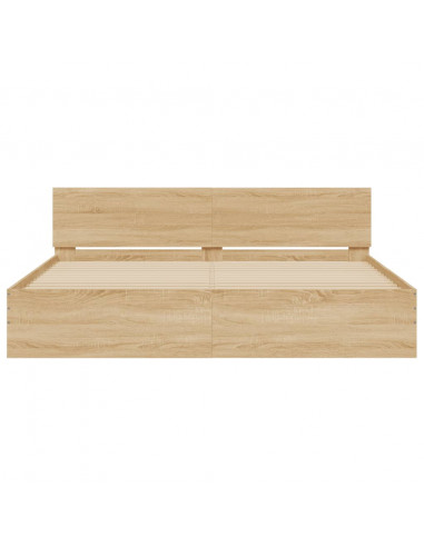 Giroletto con Testiera Rovere Sonoma 180x200 cm