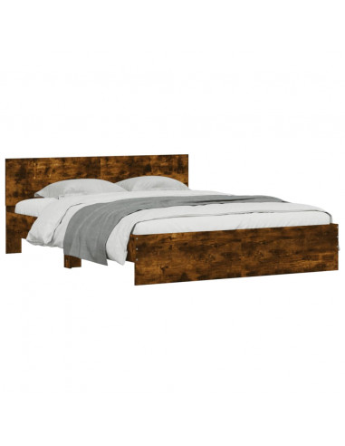 Giroletto con Testiera Rovere Fumo 150x200 cm