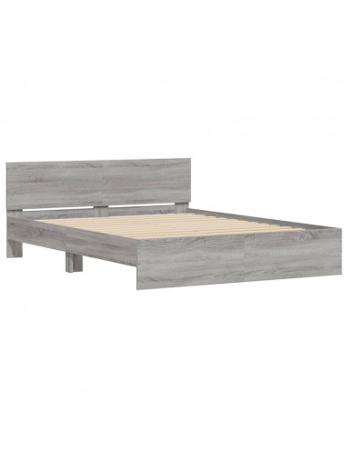 Giroletto con Testiera Grigio Sonoma 150x200 cm