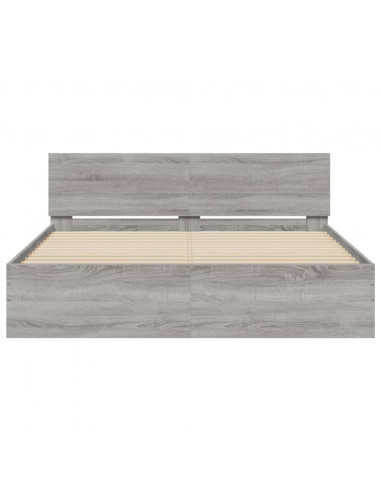 Giroletto con Testiera Grigio Sonoma 150x200 cm