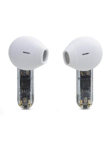 JBL Tune Flex Ghost Edition Auricolare True Wireless Stereo (TWS) In-ear Musica e Chiamate Bluetooth Traslucido, Bianco