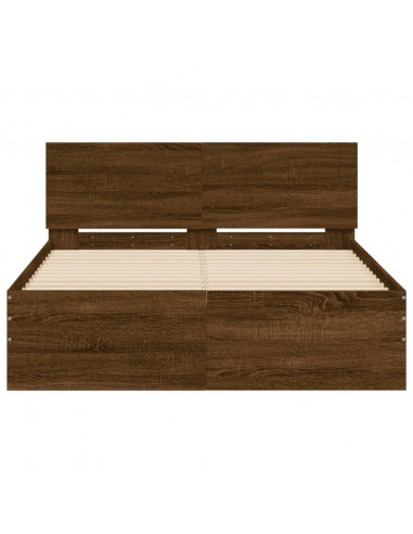 Giroletto con Testiera Rovere Marrone 120x190 cm