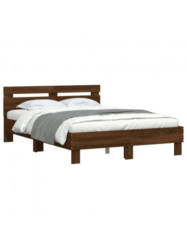 Giroletto Testiera Rovere Marrone 120x190 cm Legno Multistrato