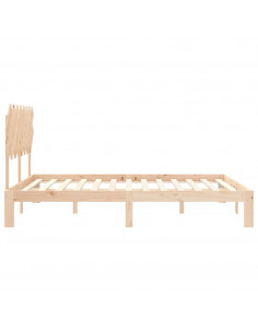 Giroletto con Testiera 160x200 cm in Legno Massello 2