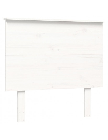 Giroletto con Testiera Bianco 100x200 cm in Legno Massello