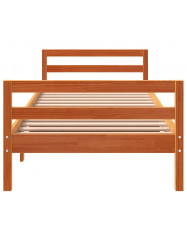 Giroletto Marrone Cera 90x190 cm in Legno Massello di Pino