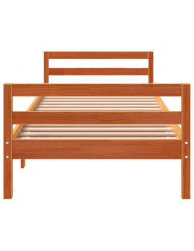 Giroletto Marrone Cera 90x200 cm in Legno Massello di Pino