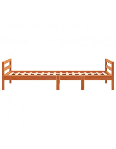 Giroletto Marrone Cera 90x200 cm in Legno Massello di Pino