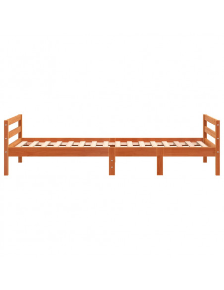 Giroletto Marrone Cera 90x200 cm in Legno Massello di Pino