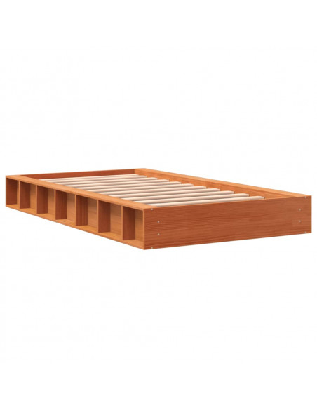 Giroletto Marrone Cera 90x190 cm in Legno Massello di Pino