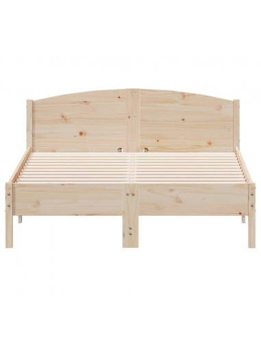 Giroletto con Testiera 135x190 cm in Legno Massello di Pino