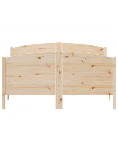 Giroletto con Testiera 150x200 cm in Legno Massello di Pino