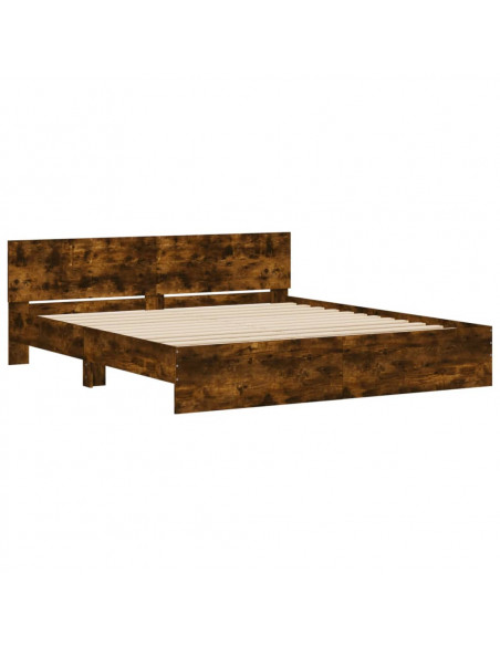 Giroletto con Testiera Rovere Fumo 180x200 cm