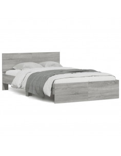 Giroletto con Testiera Grigio Sonoma 120x200 cm 2