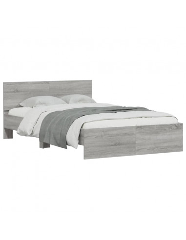 Giroletto con Testiera Grigio Sonoma 120x200 cm