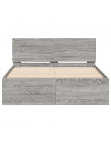 Giroletto con Testiera Grigio Sonoma 120x200 cm