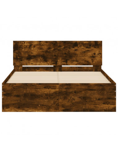 Giroletto con Testiera Rovere Fumo 120x200 cm