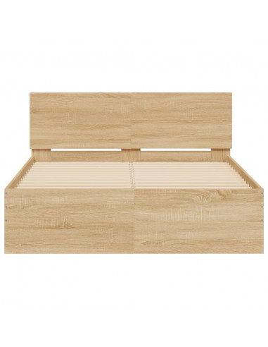 Giroletto con Testiera Rovere Sonoma 135x190 cm