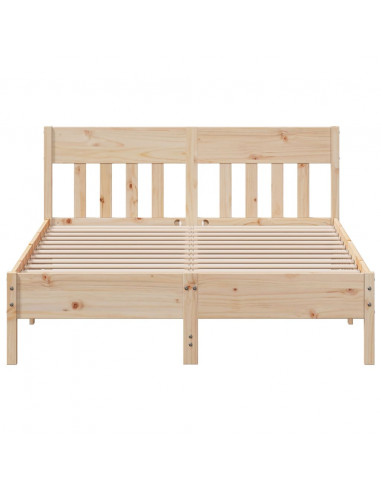 Giroletto con Testiera 120x190 cm in Legno Massello di Pino