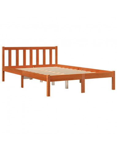 Giroletto Marrone Cera 135x190 cm in Legno Massello di Pino