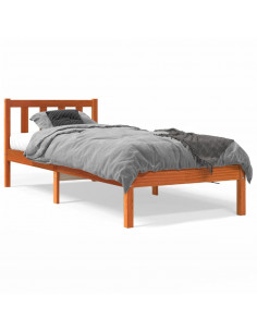 Giroletto Marrone Cera 90x200 cm in Legno Massello di Pino 2