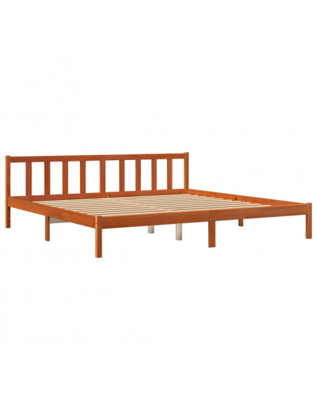 Giroletto Marrone Cera 180x200 cm in Legno Massello di Pino