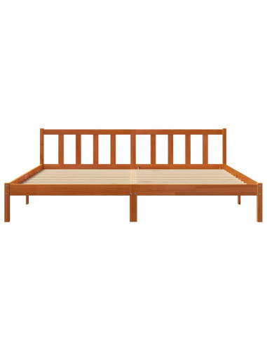 Giroletto Marrone Cera 180x200 cm in Legno Massello di Pino