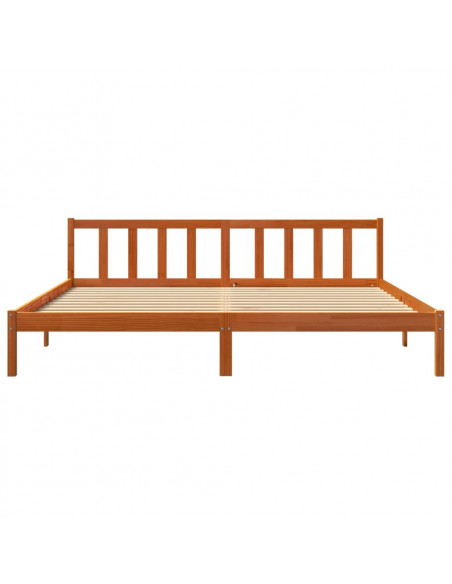 Giroletto Marrone Cera 180x200 cm in Legno Massello di Pino