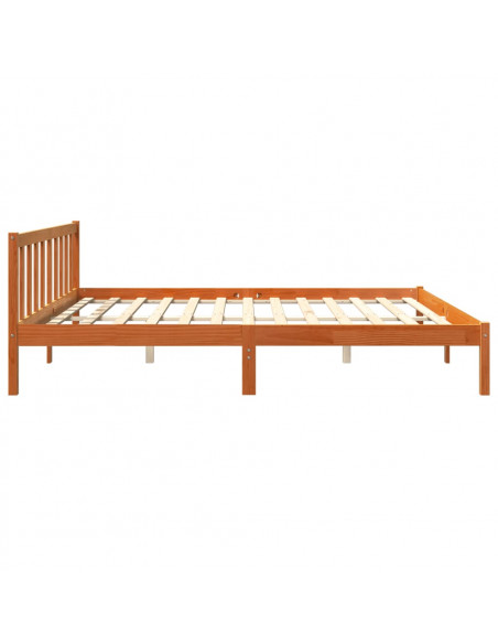 Giroletto Marrone Cera 180x200 cm in Legno Massello di Pino