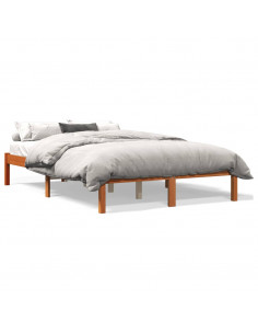 Giroletto Marrone Cera 140x190 cm in Legno Massello di Pino 2